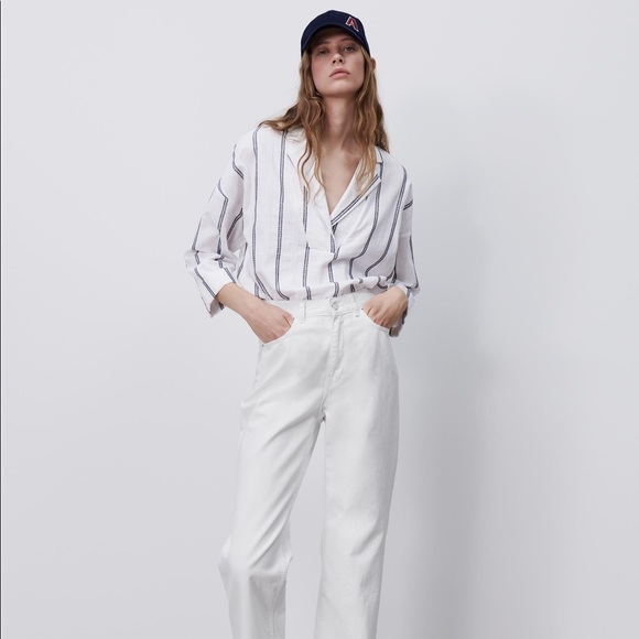 Zara striped cotton shirt - Picture 1 of 6